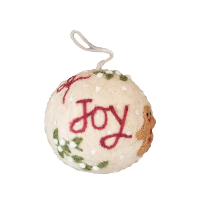 Joy Bauble Christmas Decoration by Shirley Bredal