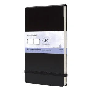 Large Watercolour Album (21cm) in Black by Moleskine