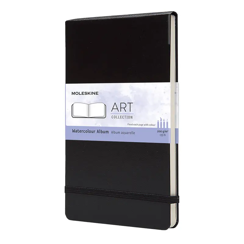 Large Watercolour Album (21cm) in Black by Moleskine