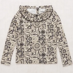 Paloma Top in Seal Gray Medallion by Misha & Puff - Last Ones In Stock - 5-10 Years