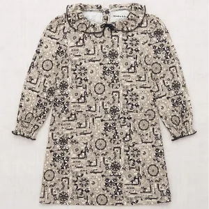 Pattie Dress in Seal Gray Medallion by Misha & Puff