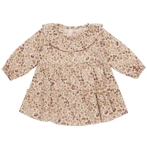 Ruffle Collar Button Dress in Posy by Quincy Mae