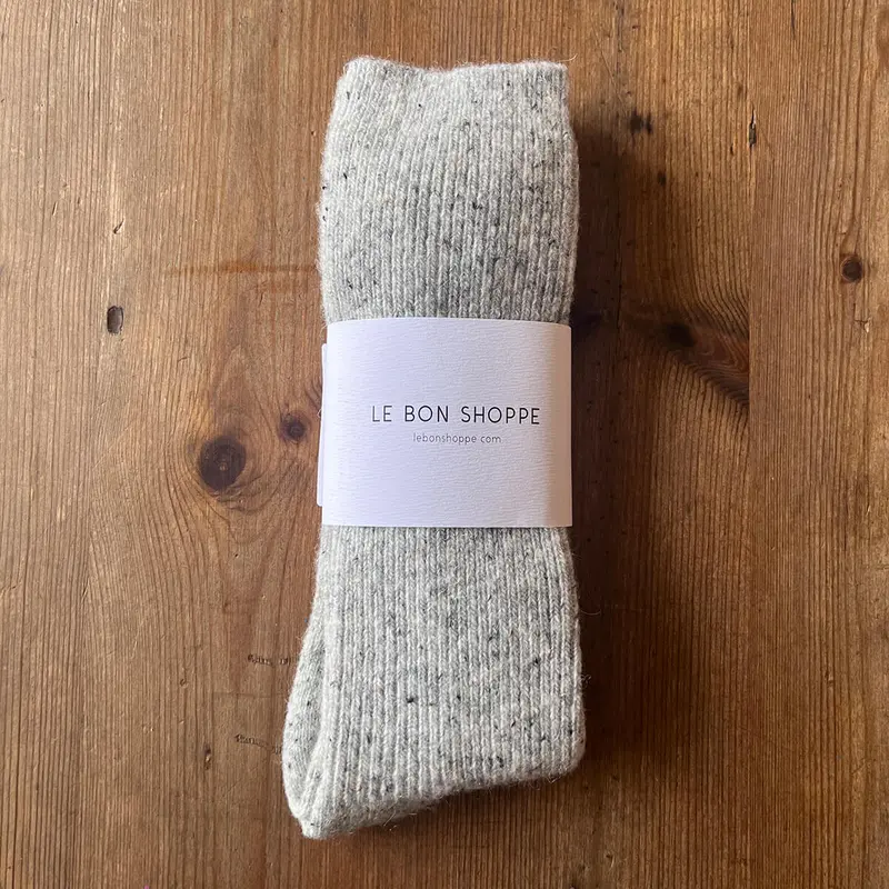 Snow Adult Socks in Cookies And Cream by Le Bon Shoppe
