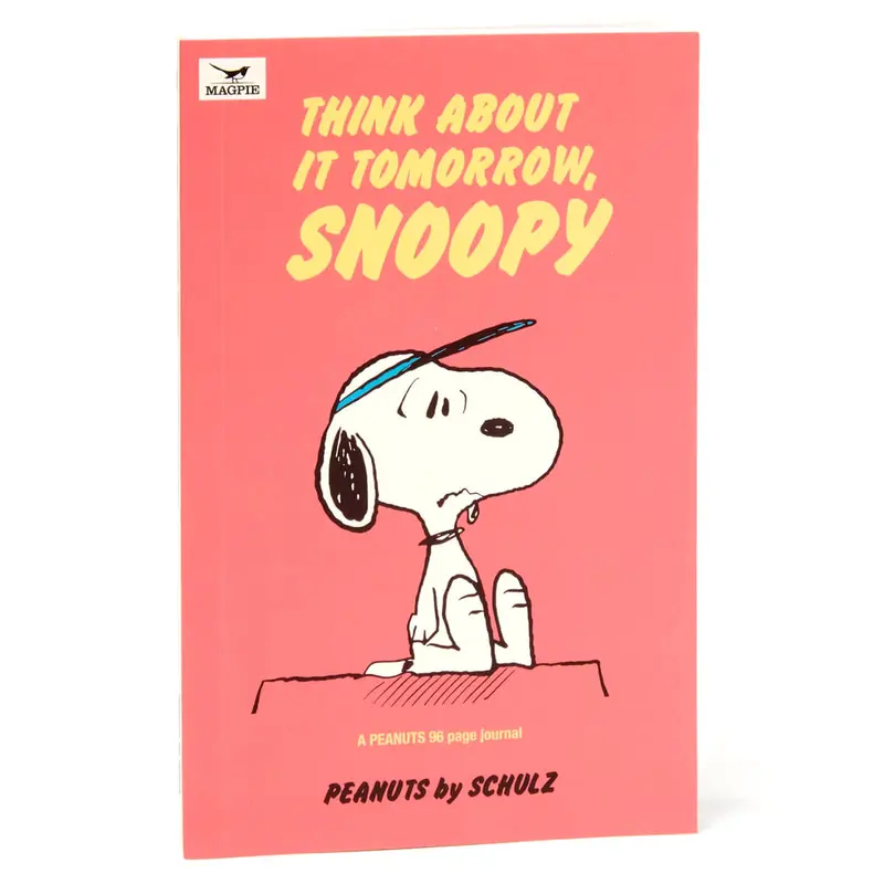 Think About It Tomorrow Snoopy Journal by Magpie