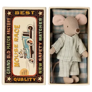Big Brother Mouse in a Matchbox (Pyjamas) by Maileg