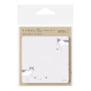 Cat & Ball To Do Sticky Notes by Midori