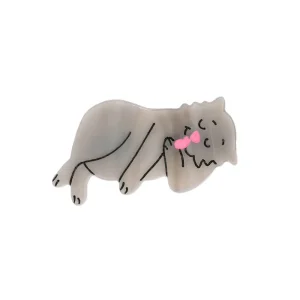 Grey Cat Hair Clip by Coucou Suzette