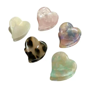 Heart Mini Hair Claw (2.5cm) in Various Colours by Hello Sakura
