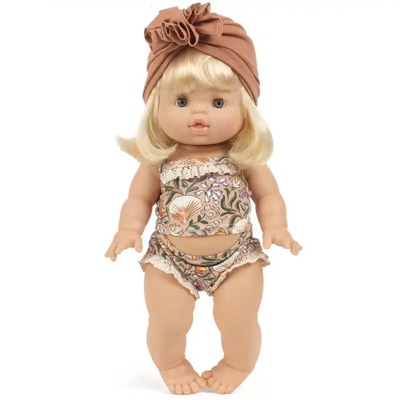 Lace Trim Girl's Underwear Set (34cm Doll) in Nausicaa Print by Minikane