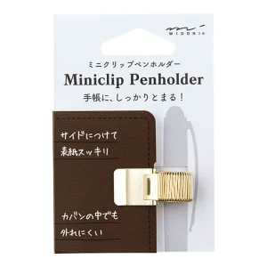 Mini Clip Pen Holder in Gold by Midori
