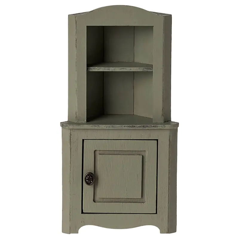 Miniature Corner Cabinet in Light Green by Maileg