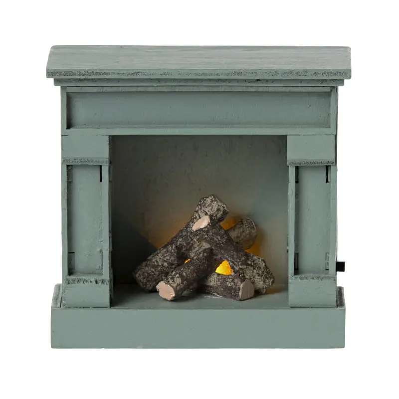 Miniature Fireplace in Blue by Maileg