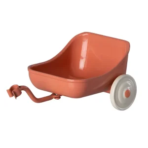 Mouse Tricycle Trailer in Coral by Maileg