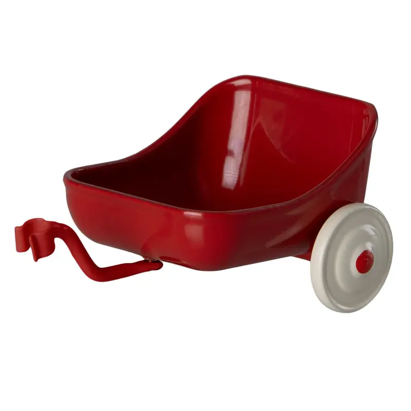 Mouse Tricycle Trailer in Red by Maileg