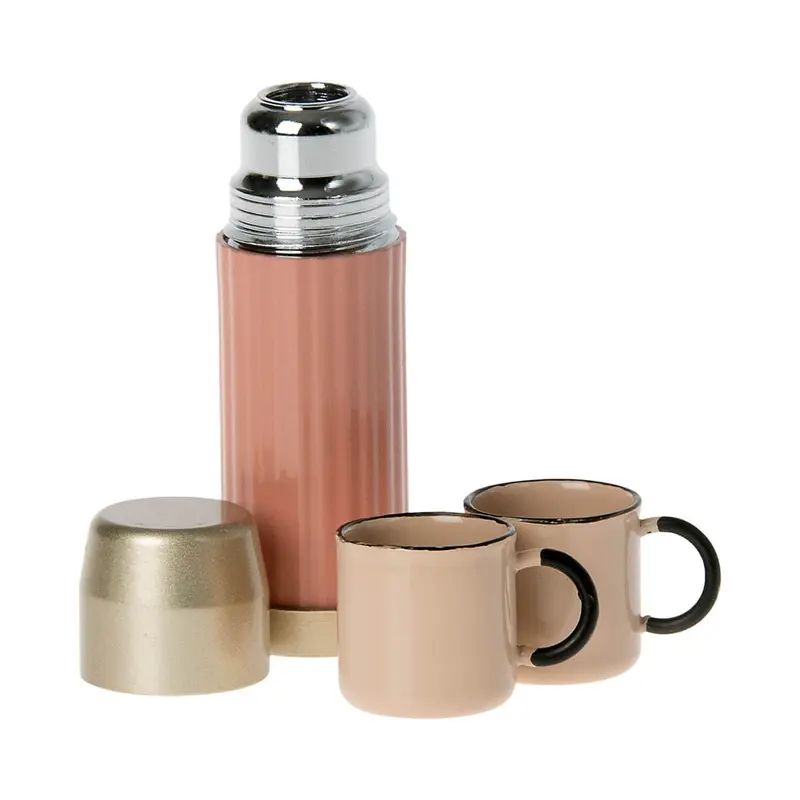 Thermos and Cup in Soft Coral by Maileg
