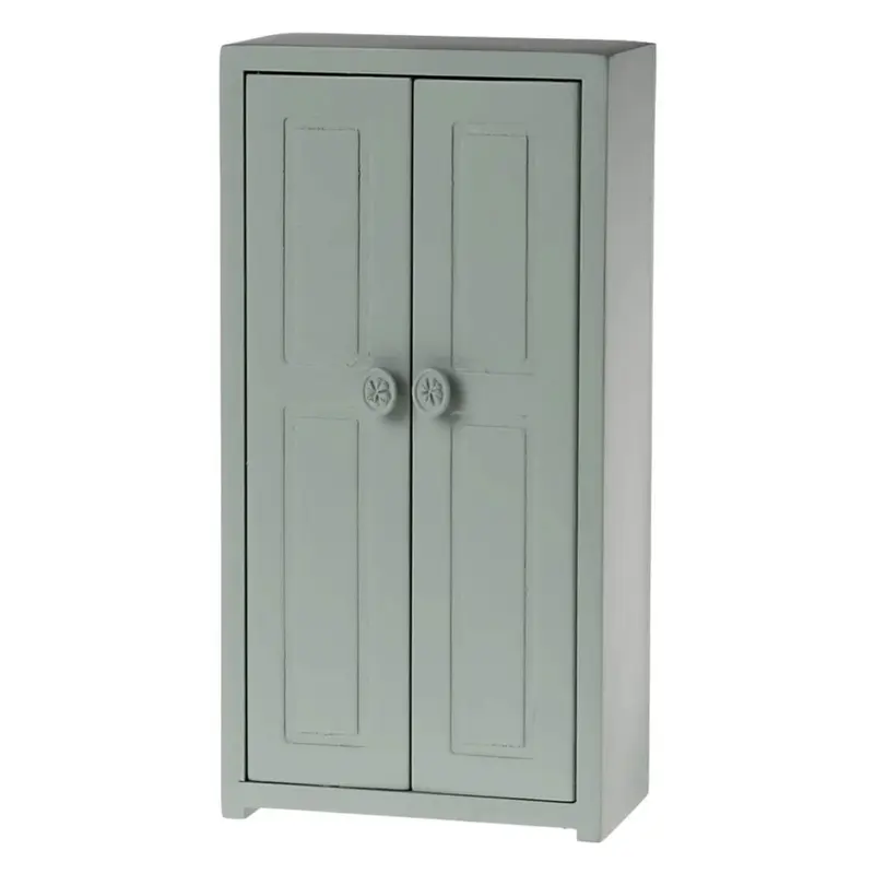 Wooden Closet for Mouse in Soft Blue by Maileg
