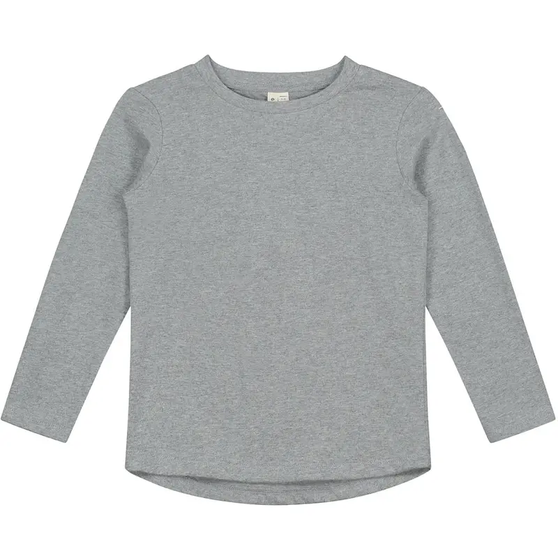 Baby Long Sleeve Tee in Grey Melange by Gray Label - Last One In Stock - 1-3 Months