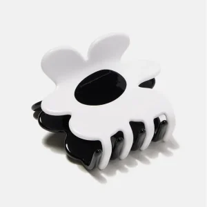 Flower Hair Claw in Black & White by Chunks