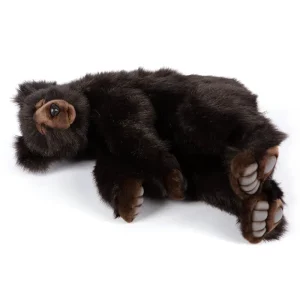 Large Brown Bear Sleeping (70cm) by Hansa