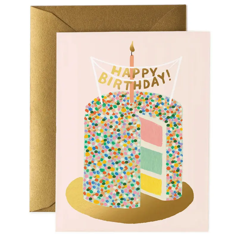 Layer Cake Birthday Greetings Card By Rifle Paper Co.