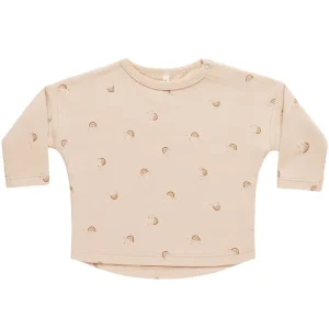 Long Sleeve Tee in Rainbows by Quincy Mae