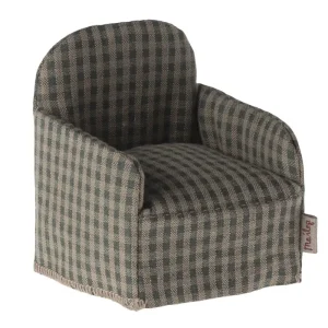 Mouse Chair in Green Checker by Maileg