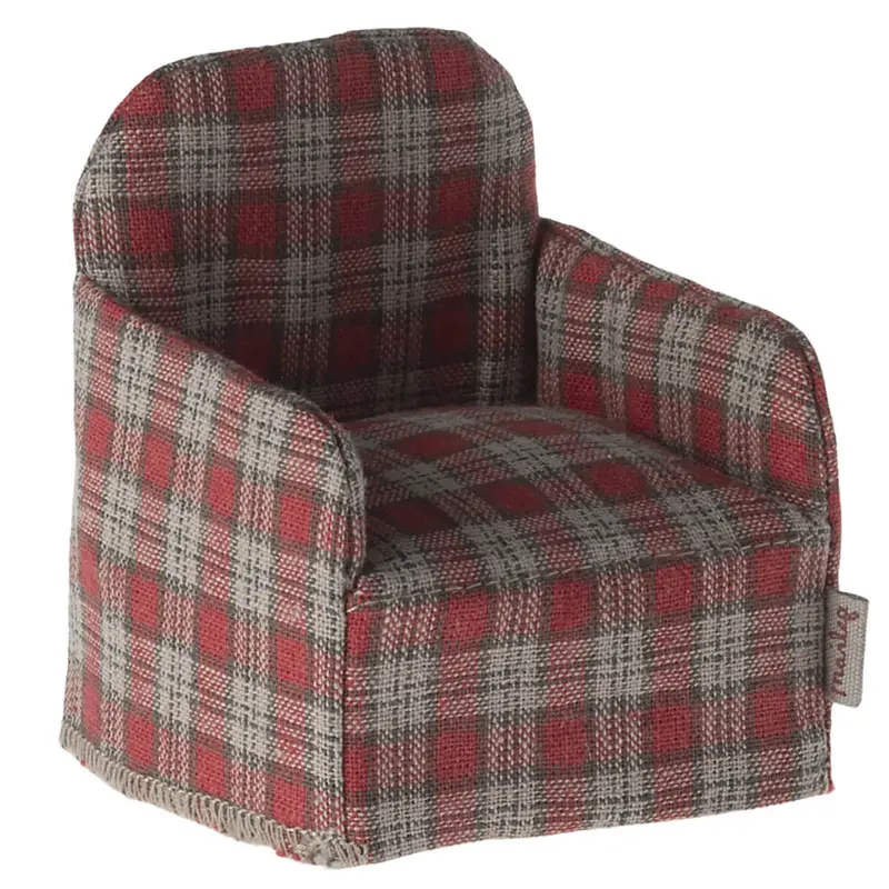 Mouse Chair in Red Checker by Maileg