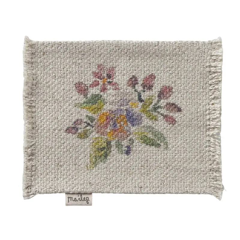 Small Floral Rug by Maileg