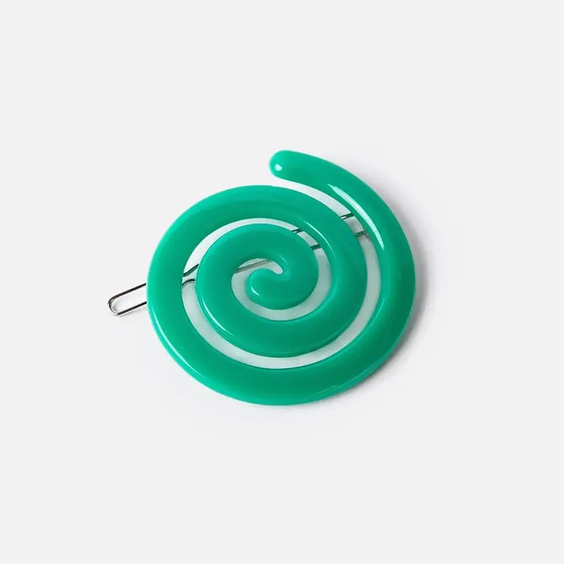 Spiral Clip in Green by Chunks