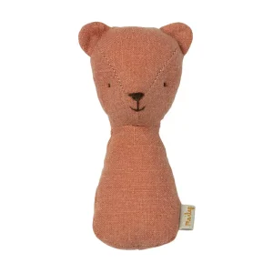 Teddy Rattle in Dusty Coral by Maileg