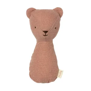 Teddy Rattle in Old Rose by Maileg