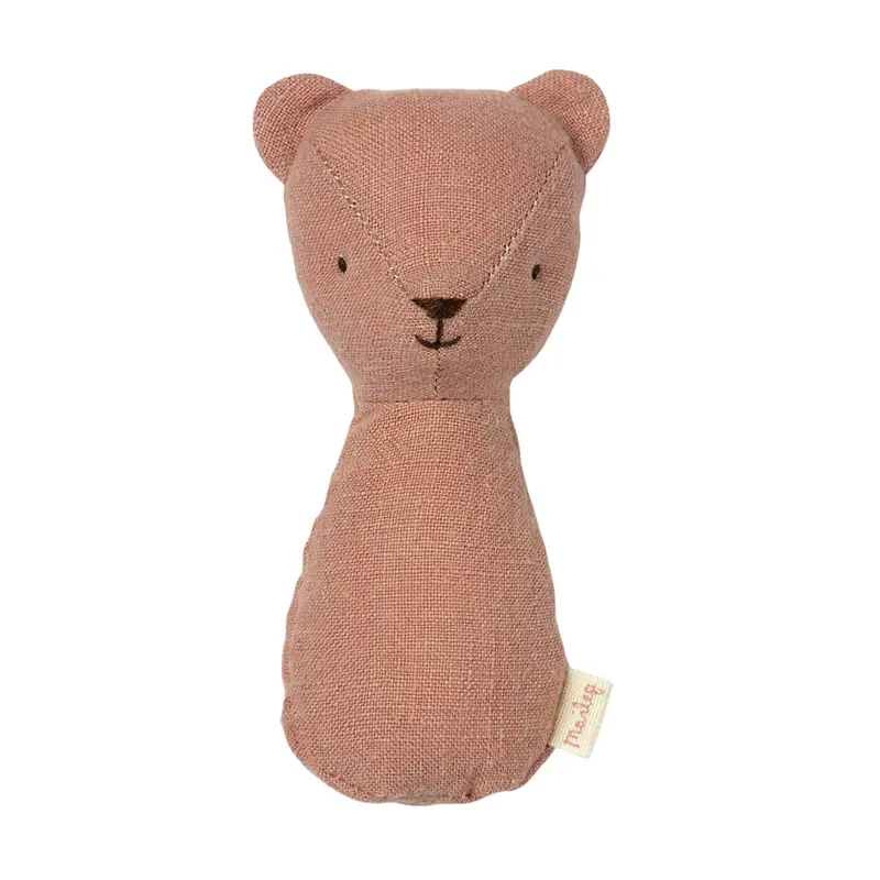 Teddy Rattle in Old Rose by Maileg