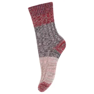 Adult Re-Stock Cotton Rib Ankle Socks in Tomato by MP Denmark