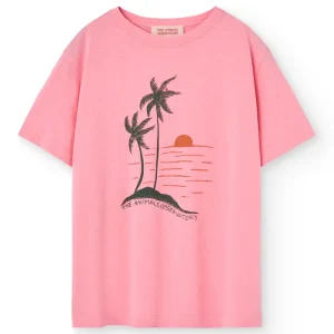Big Rooster Kids T Shirt in Pink by The Animals Observatory - Last Ones In Stock - 6-8 Years
