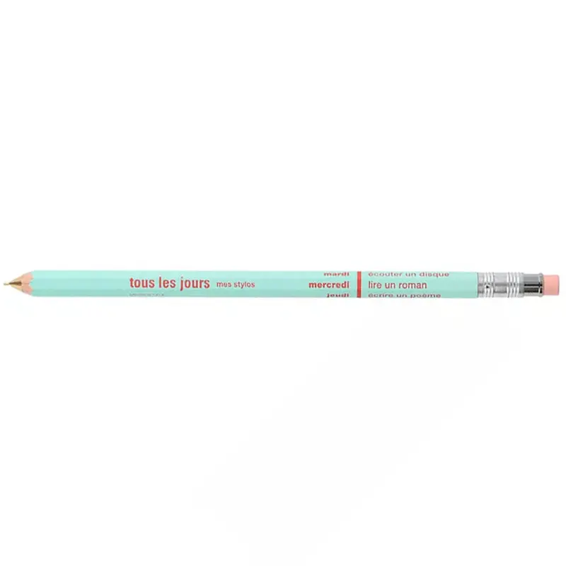 Days Mechanical Pencil With Eraser in Light Mint by Marks Inc.