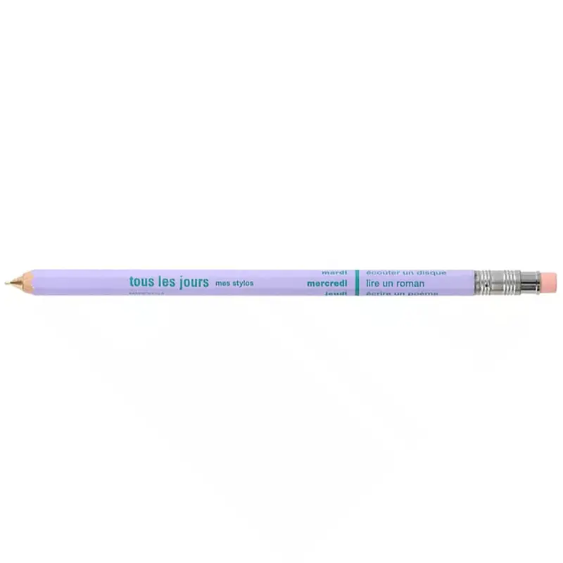 Days Mechanical Pencil With Eraser in Light Purple by Marks Inc.