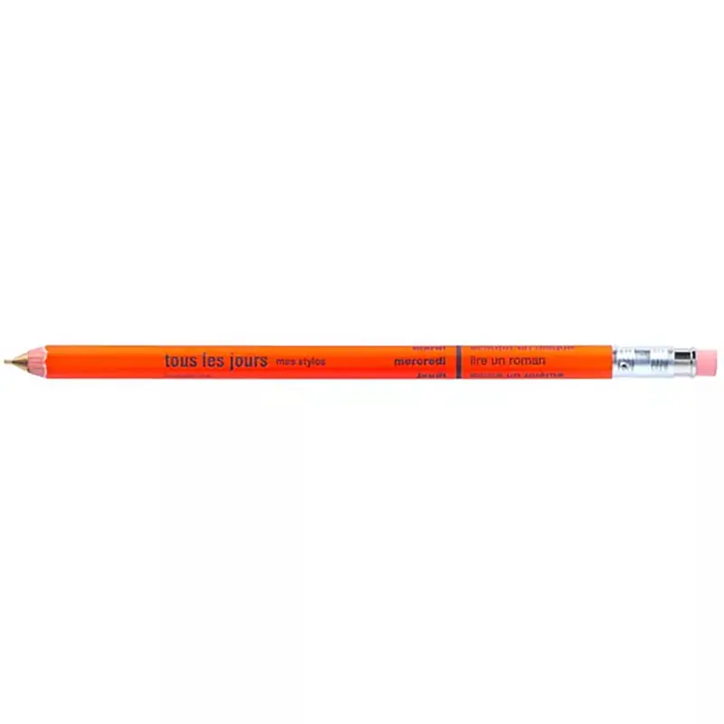 Days Mechanical Pencil With Eraser in Orange by Marks Inc.