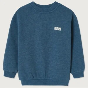 Doven Kid's Sweatshirt in Overdyed Aster by American Vintage