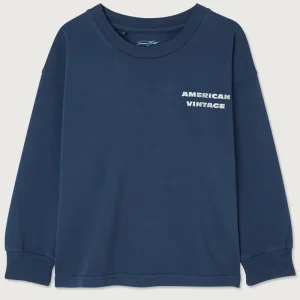 Fizvalley Kid's Long Sleeve T Shirt in Vintage Aster by American Vintage