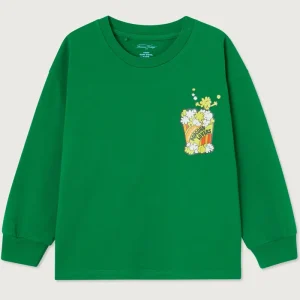 Fizvalley Kid's Long Sleeve T Shirt in Vintage Verdant by American Vintage