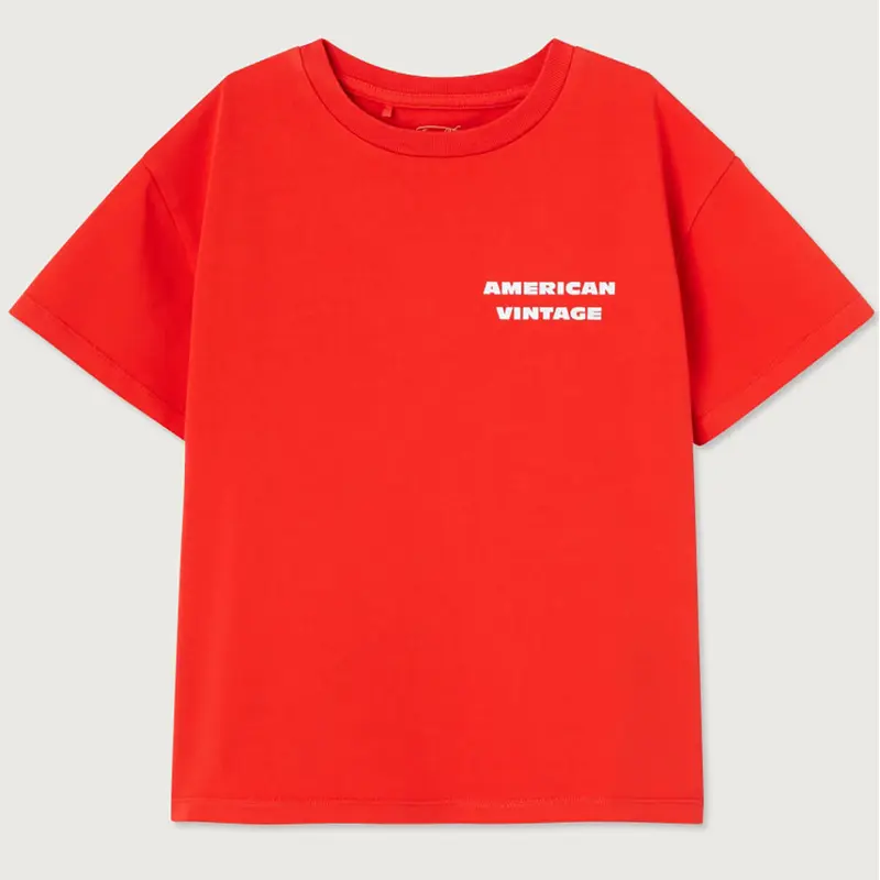 Fizvalley Kid's T Shirt in Vintage Strawberry by American Vintage