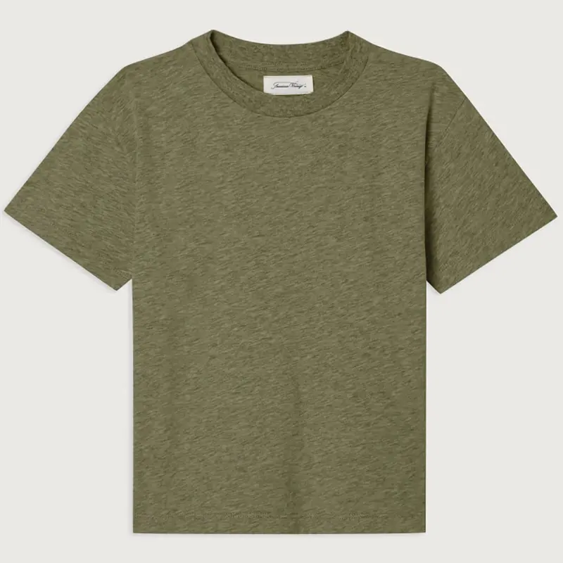Gamipy Kid's Round Neck T Shirt in Vintage Khaki by American Vintage