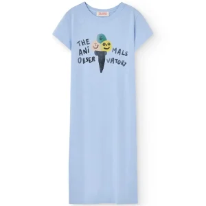 Gorilla Kids Dress in Soft Blue by The Animals Observatory - Last Ones In Stock - 6-8 Years
