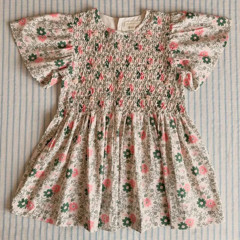 Handsmock Blouse in Prairie In Bloom by Bonjour - Last One In Stock - 2 Years