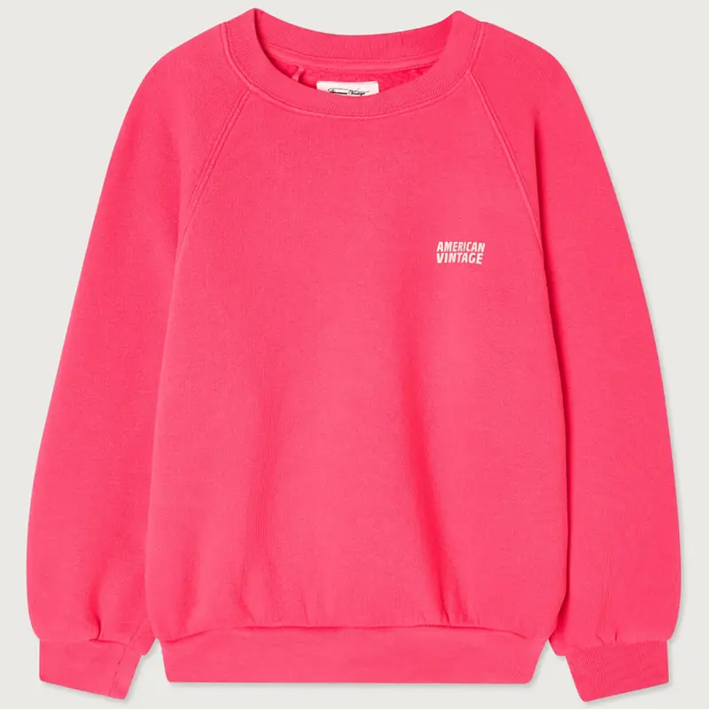 Izubird Kid's Sweatshirt in Hortensia Fluo by American Vintage