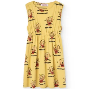 Jersey Marten Kids Dress in Yellow by The Animals Observatory