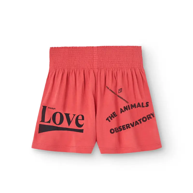 Ostrich Kids Shorts in Red by The Animals Observatory - Last Ones In Stock - 6-8 Years