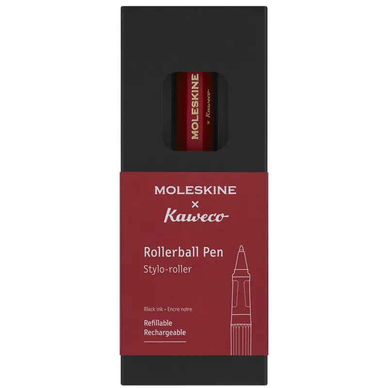 Rollerball Pen in Red by Moleskine X Kaweco