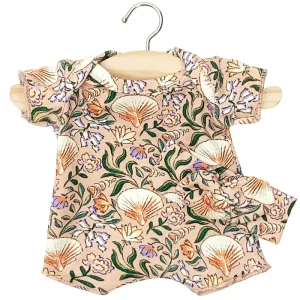 Shorty Romper and Headband Set (28cm Doll) in Nausicaa Print by Minikane