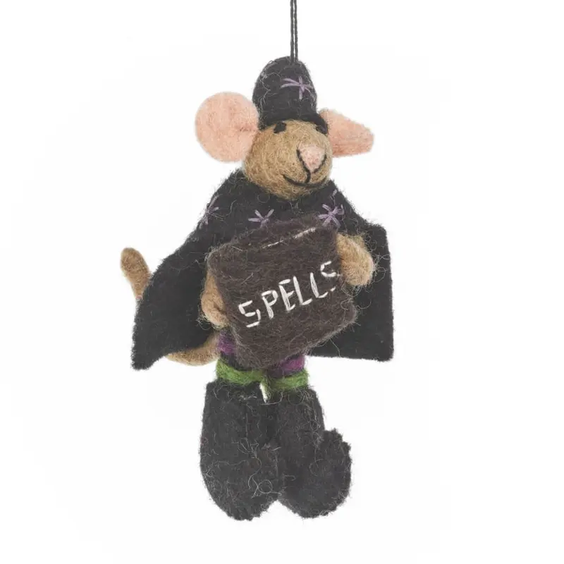 Spellbound Mouse Hanging Halloween Decoration by Felt So Good